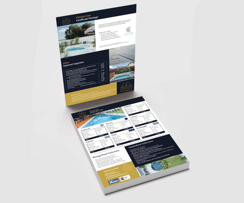 Brochure Pool Injection Prestige Plunge Pools - WhiteSpace Marketing